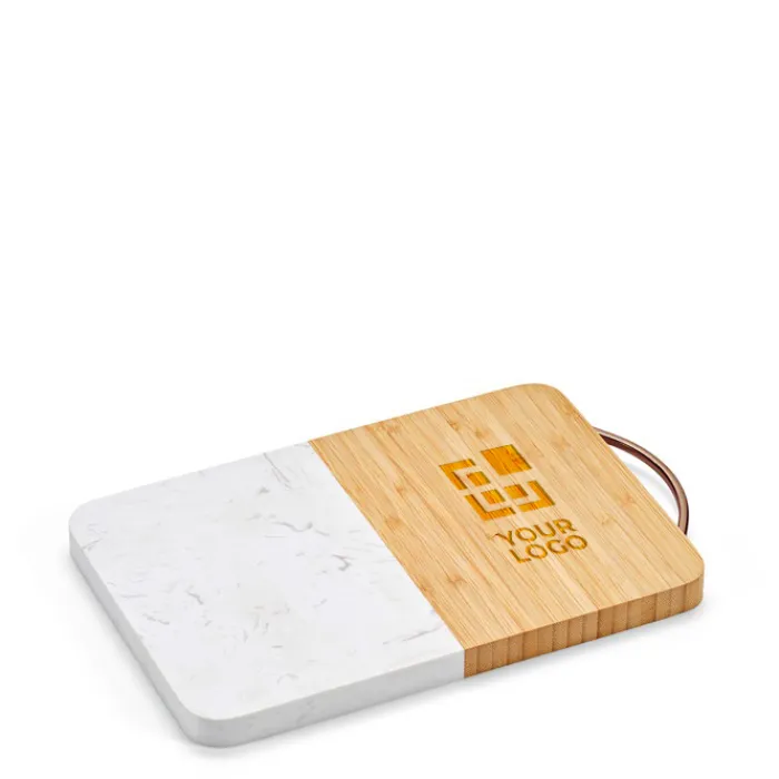Gift Campaign Tagliere di design in bambù e marmo con maniglia superiore> Taglieri