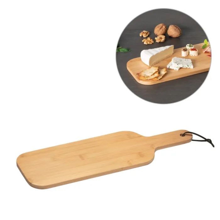 Gift Campaign Tagliere di legno pubblicitario a forma di bottiglia con cordino Slim> Taglieri