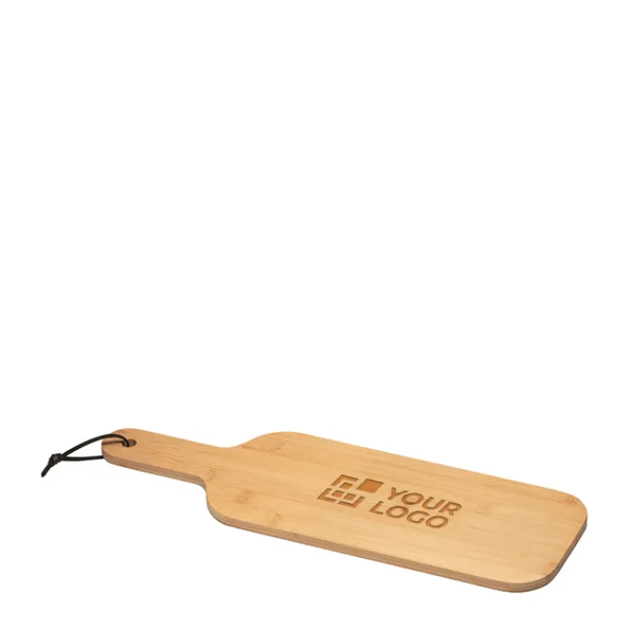 Gift Campaign Tagliere di legno pubblicitario a forma di bottiglia con cordino Slim> Taglieri