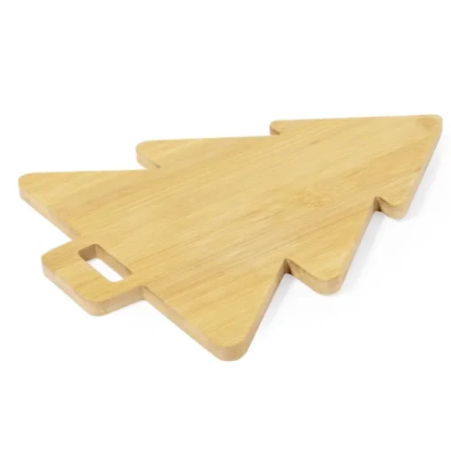 Gift Campaign Tagliere in bambù a forma di albero di Natale con manico forato> Gadget Natalizi