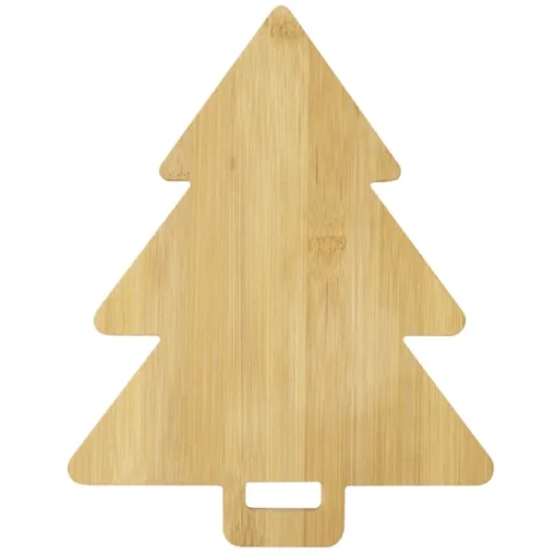 Gift Campaign Tagliere in bambù a forma di albero di Natale con manico forato> Gadget Natalizi