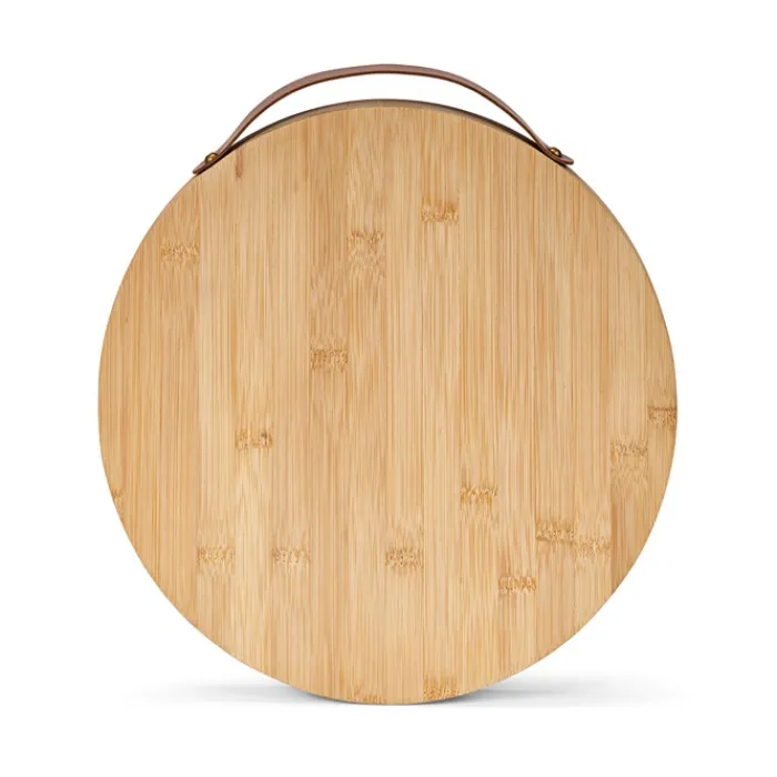 Gift Campaign Tagliere in bambù con maniglia e tre utensili per il formaggio inclusi> Taglieri