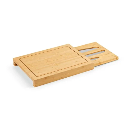 Gift Campaign Tagliere in bambù con scomparto scorrevole per tre coltelli da cucina> Taglieri