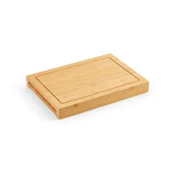 Gift Campaign Tagliere in bambù con scomparto scorrevole per tre coltelli da cucina></noscript> Taglieri