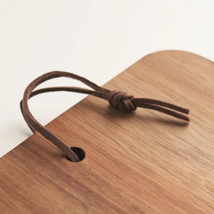 Gift Campaign Tagliere in di acacia con cordino in PU> Taglieri