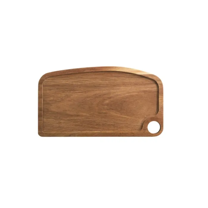 Gift Campaign Tagliere in legno di acacia FSC™ con bordo e foro per appenderlo> Taglieri