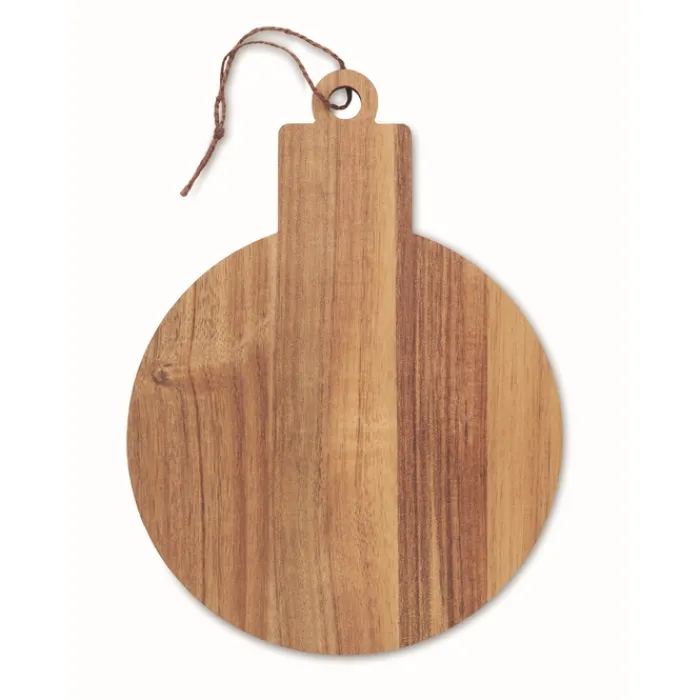 Gift Campaign Tagliere in di acacia a forma di pallina natalizia> Gadget Natalizi