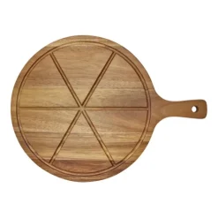 Gift Campaign Tagliere in di acacia con 6 scanalature e rotella tagliapizza></noscript> Altri Utensili Da Cucina