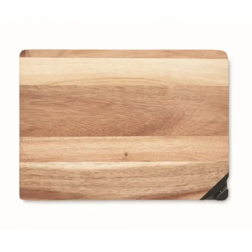 Gift Campaign Tagliere in personalizzato in acacia con affilalame su un angolo> Taglieri