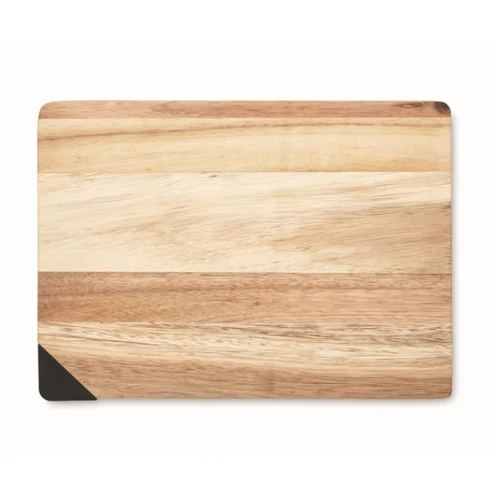 Gift Campaign Tagliere in personalizzato in acacia con affilalame su un angolo> Taglieri