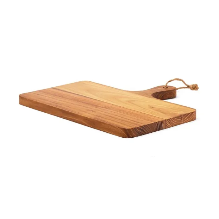 Gift Campaign Tagliere orizzontale pubblicitario in pregiato e manico TeakWood> Taglieri