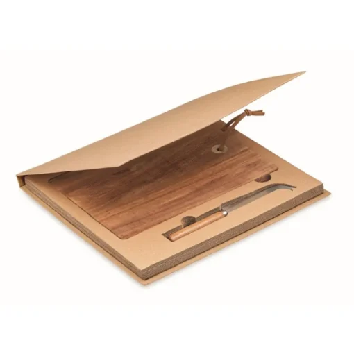 Gift Campaign Tagliere per formaggi in di acacia con coltello> Taglieri