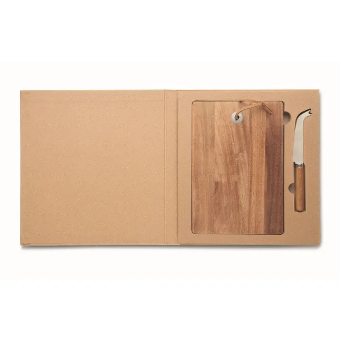 Gift Campaign Tagliere per formaggi in di acacia con coltello> Taglieri