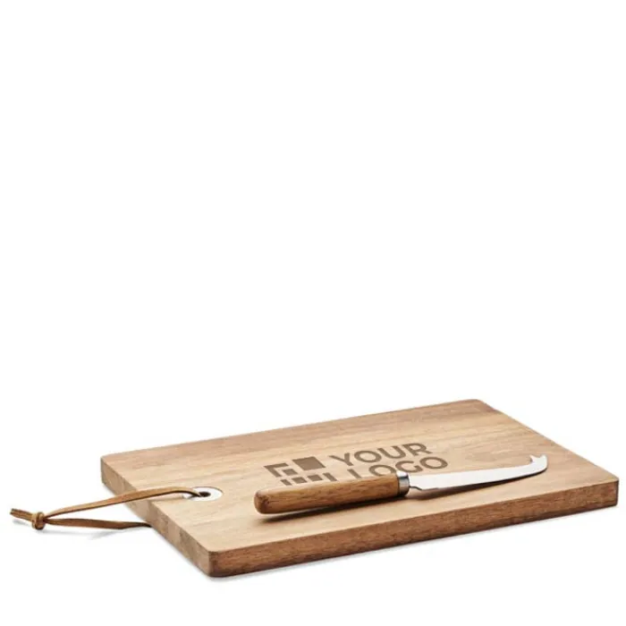 Gift Campaign Tagliere per formaggi in di acacia con coltello> Taglieri