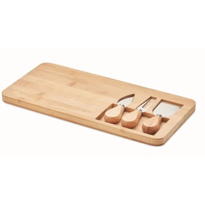 Gift Campaign Tagliere personalizzato con coltello e forchettone Cheese> Taglieri