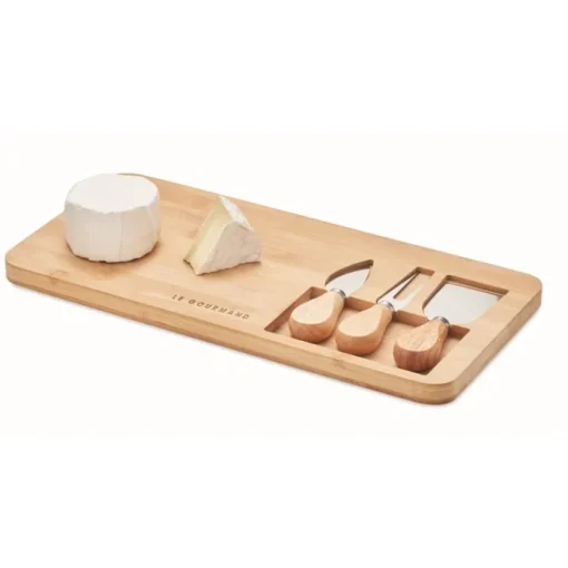 Gift Campaign Tagliere personalizzato con coltello e forchettone Cheese> Taglieri