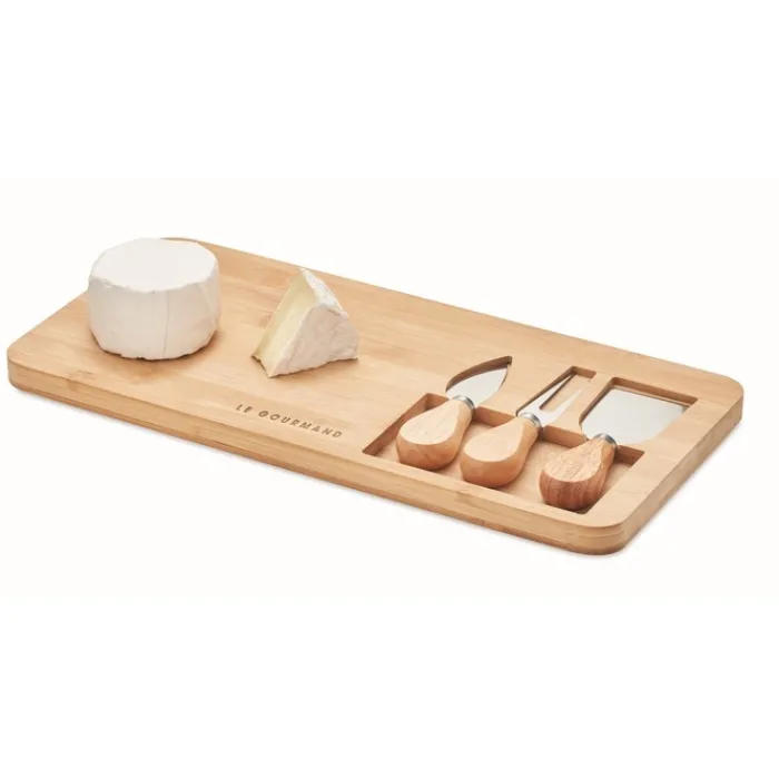 Gift Campaign Tagliere personalizzato con coltello e forchettone Cheese> Taglieri