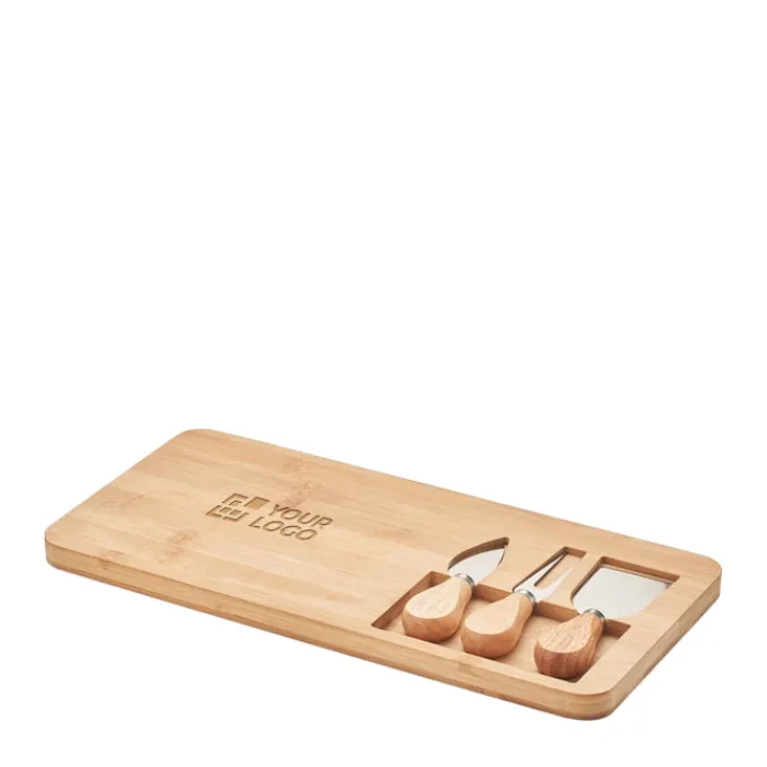 Gift Campaign Tagliere personalizzato con coltello e forchettone Cheese> Taglieri