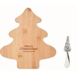 Gift Campaign Tagliere personalizzato con coltello da formaggio in acciaio Bamboo></noscript> Gadget Natalizi