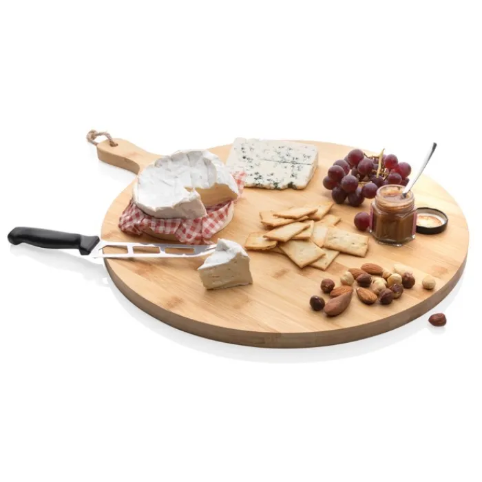 Gift Campaign Tagliere pubblicitario rotondo di bambù Ukiyo Ø40cm Deluxe> Taglieri