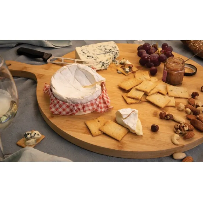 Gift Campaign Tagliere pubblicitario rotondo di bambù Ukiyo Ø40cm Deluxe> Taglieri