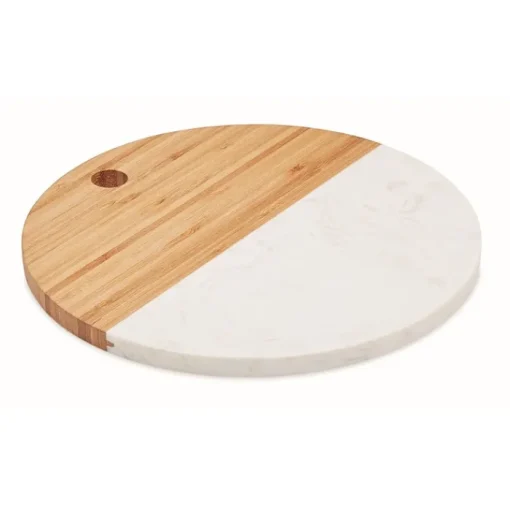 Gift Campaign Taglieri con logo in marmo e bambù dalla forma rotonda Gourmet> Altri Utensili Da Cucina