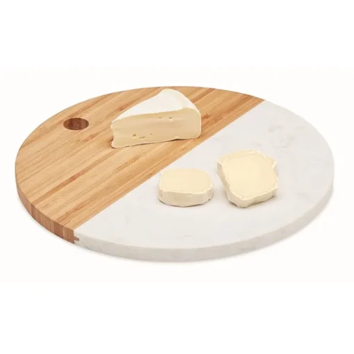 Gift Campaign Taglieri con logo in marmo e bambù dalla forma rotonda Gourmet> Altri Utensili Da Cucina