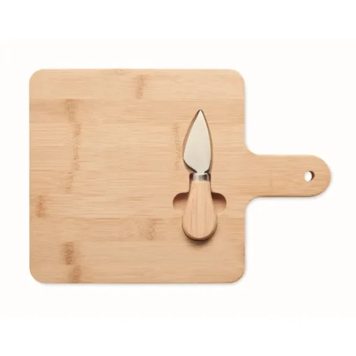 Gift Campaign Taglieri in bambù con coltello per tagliare il formaggio Gouda> Taglieri