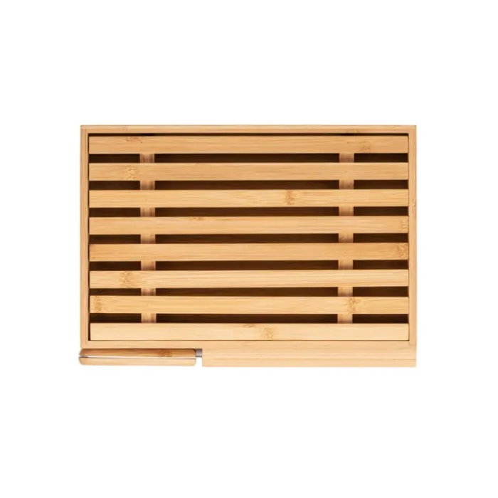 Gift Campaign Taglieri in bambù personalizzabili per pane con coltello in acciaio Migas> Taglieri