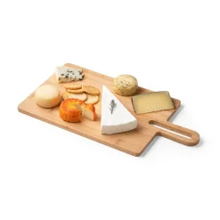 Gift Campaign Taglieri incisi rettangolari grandi in bambù con manico Tasty></noscript> Taglieri