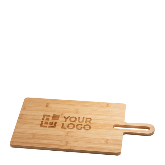 Gift Campaign Taglieri incisi rettangolari grandi in bambù con manico Tasty> Taglieri
