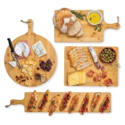 Gift Campaign Taglieri pubblicitari in bambù con manici e confezione regalo Suprem></noscript> Taglieri