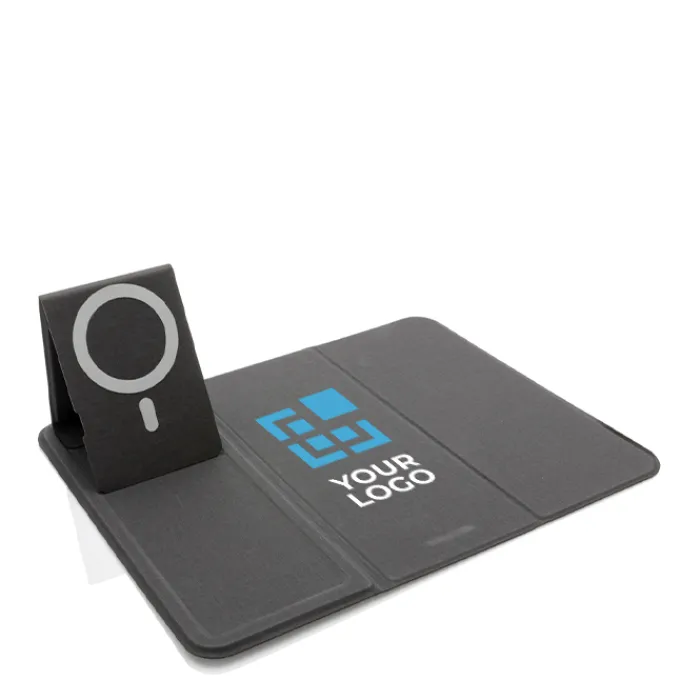 Gift Campaign Tappetino per mouse con caricabatterie wireless pieghevole da 10 W> Tappetini Per Mouse