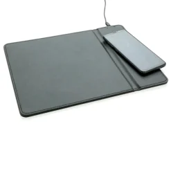 Gift Campaign Tappetino per mouse con logo in PU con base di ricarica Wireless> Tappetini Per Mouse