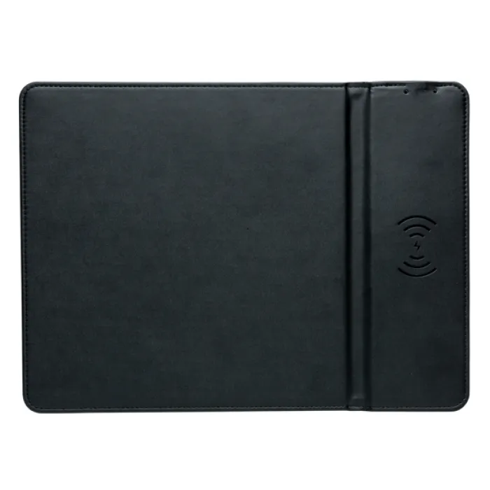 Gift Campaign Tappetino per mouse con logo in PU con base di ricarica Wireless> Tappetini Per Mouse