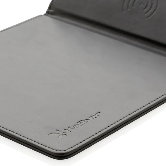 Gift Campaign Tappetino per mouse con logo in PU con base di ricarica Wireless> Tappetini Per Mouse