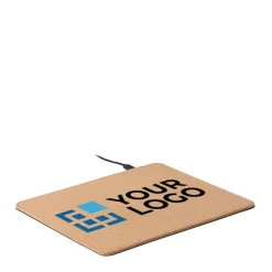 Gift Campaign Tappetino per mouse in sughero con caricatore wireless integrato Cork></noscript> Tappetini Per Mouse