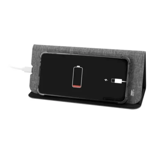 Gift Campaign Tappetino per mouse pieghevole in RPET con caricatore wireless 10W> Tappetini Per Mouse