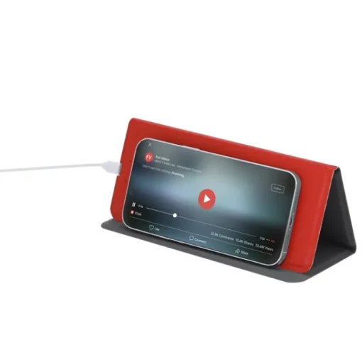 Gift Campaign Tappetino pieghevole per mouse in PU con caricatore wireless da 10W> Tappetini Per Mouse