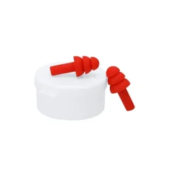 Gift Campaign Tappi in silicone per orecchie con custodia rotonda bianca> Accessori Da Viaggio