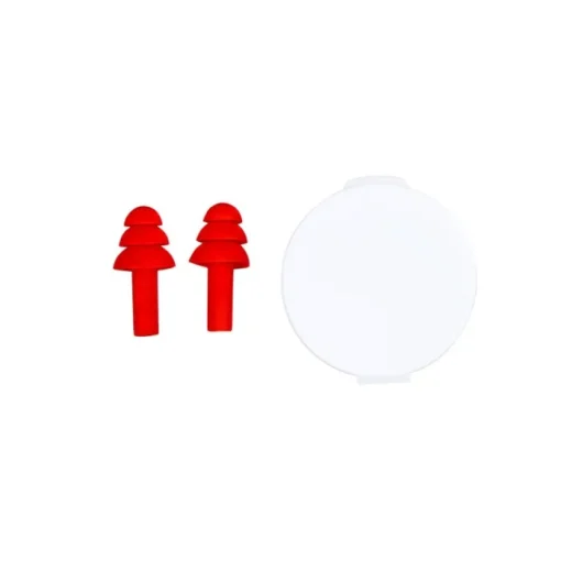 Gift Campaign Tappi in silicone per orecchie con custodia rotonda bianca> Accessori Da Viaggio