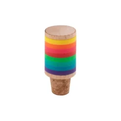 Gift Campaign Tappo in sughero e legno con anelli identificativi colorati in silicone><noscript><img width=