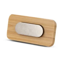 Gift Campaign Targhetta identificativa in bambù ecologico con magnete potente> Spille