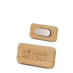 Gift Campaign Targhetta identificativa in bambù ecologico con magnete potente></noscript> Spille