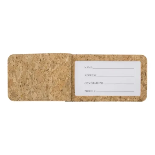 Gift Campaign Targhette per il bagaglio con logo in sughero Cork> Accessori Da Viaggio