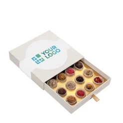 Gift Campaign Tartufi al cioccolato con vari ripieni gourmet in scatola quadrata><noscript><img width=