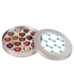 Gift Campaign Tartufi al cioccolato con vari ripieni gourmet in scatola di metallo></noscript> Cioccolatini