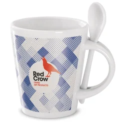 Gift Campaign Tazza aziendale sublimatica in ceramica con cucchiaio 300ml Sublimcon></noscript> Tazze Per Sublimazione Con Foto