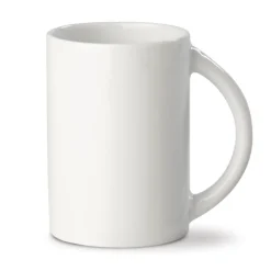Gift Campaign Tazza bianca cilindrica in porcellana con manico semicircolare 300ml> Tazze Mug