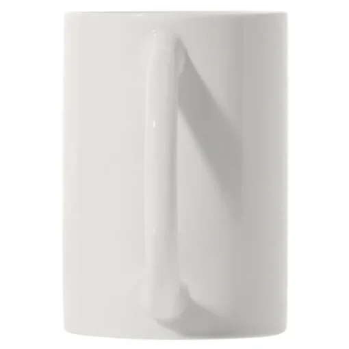 Gift Campaign Tazza bianca cilindrica in porcellana con manico semicircolare 300ml> Tazze Mug